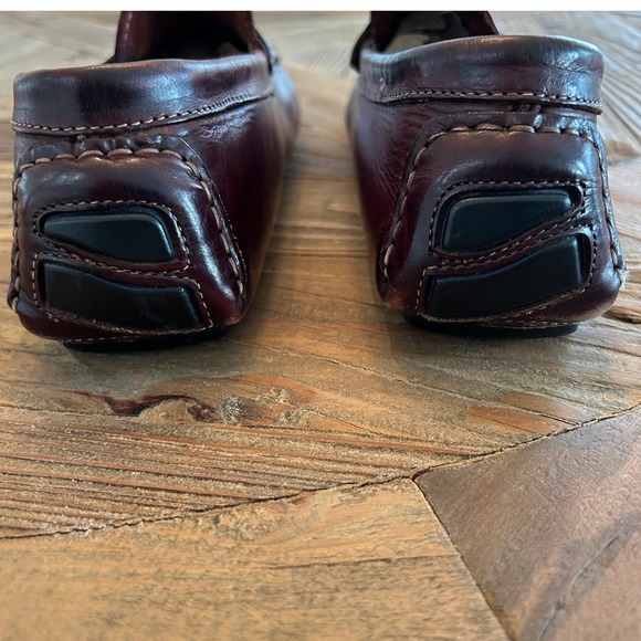 To Boot New York Adam Derrick Mens Brown Leather Driving Moccasins Loafers Shoes - Picture 8 of 12
